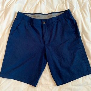 Men’s Under Armour navy blue golf shorts - size 36 waist
